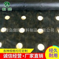 防草布廠家直銷 農(nóng)用果園黑色打孔無紡布（防草透水性） 現(xiàn)貨