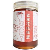 新疆蜂蜜三源紅棗花蜂蜜1kg新疆蜂蜜原蜜源頭廠家一件代發