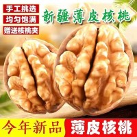 新疆2023新薄皮核桃原味無添加好核桃 薄皮核桃